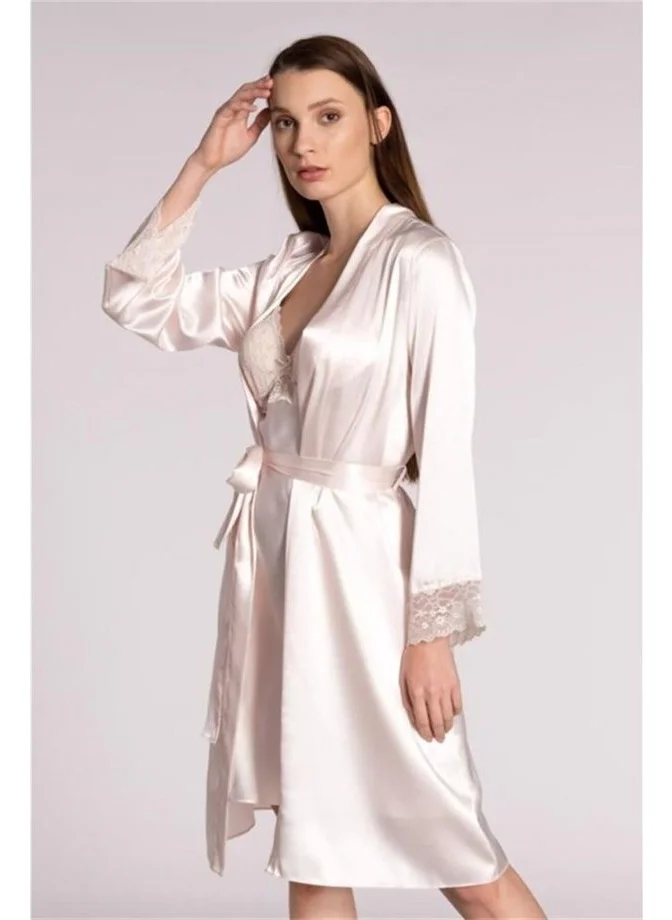 بيير كاردان 4285 Nightgown Dressing Suit - Powder