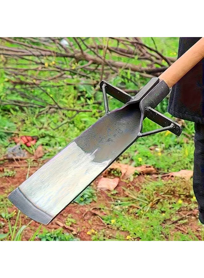 Heavy Duty Manganese Steel Garden Shovel with Hardened Blade for Professional Digging and Landscaping - Image 1