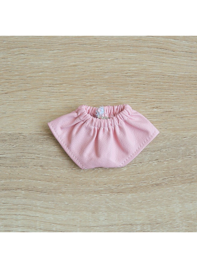 Cotton Doll Bear Toy Clothing Accessories Summer Leather Pants Leather Skirt Bear Clothes Doll Clothing Clothes Logo Printing-Color:Y025-4 White-Height:4cm  - Image 4