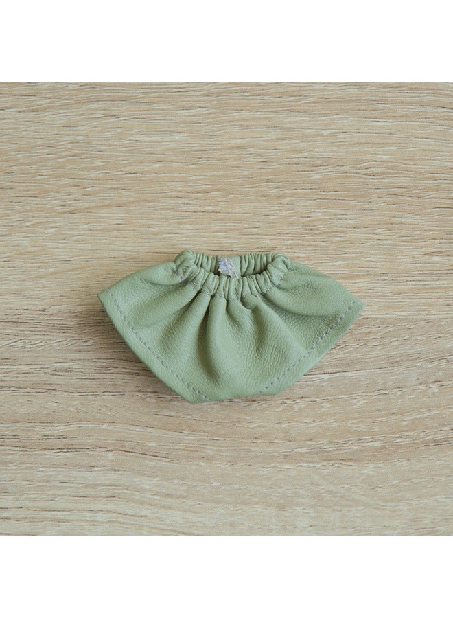 Cotton Doll Bear Toy Clothing Accessories Summer Leather Pants Leather Skirt Bear Clothes Doll Clothing Clothes Logo Printing-Color:Y025-4 White-Height:4cm  - Image 2