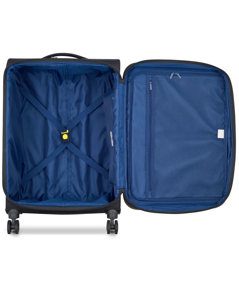 DELSEY Paris  Brochant 3.0 - 67 Cm Softcase 4-Double Wheeled Expandable Check-In Luggage Trolley - Deep Black  | Best Price UAE