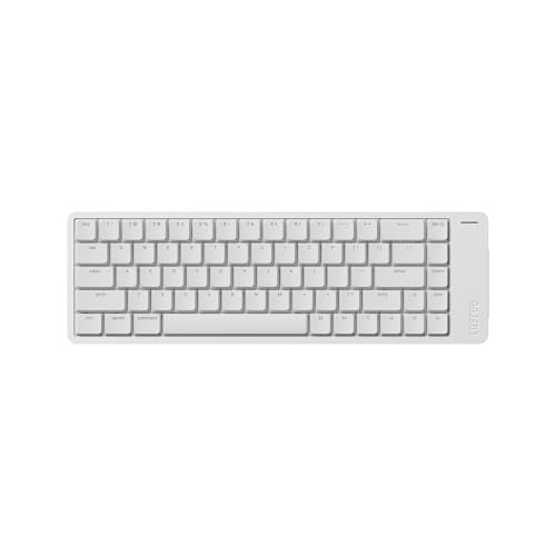 LOFREE Flow2 LowProfile Mechanical Keyboard Aluminum Alloy with Void Linear Switches Rechargeable Wireless Keyboards with 3 Mode Connections for Windows macOS Silver with Silence 68 Keys - Image 1