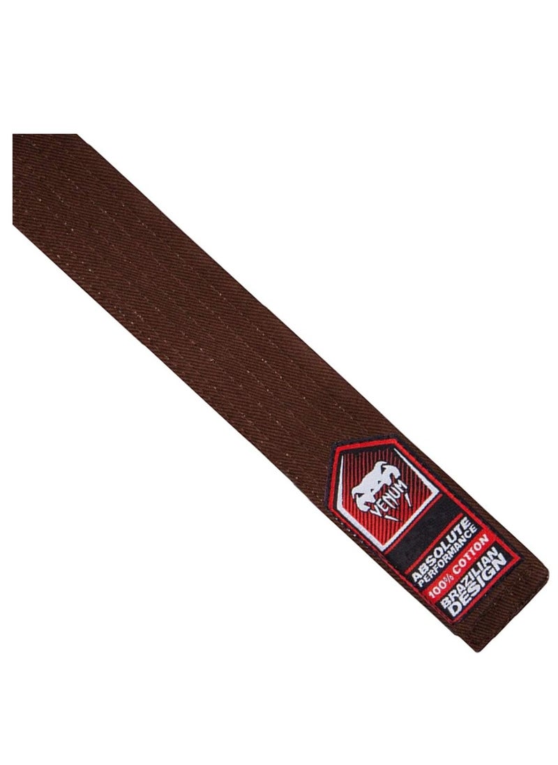 VENUM - Venum BJJ Belt - Brown | A3 Size | Premium Cotton | Reinforced Stitching for Durability | Official Brazilian Jiu-Jitsu Rank Belt - Image 1