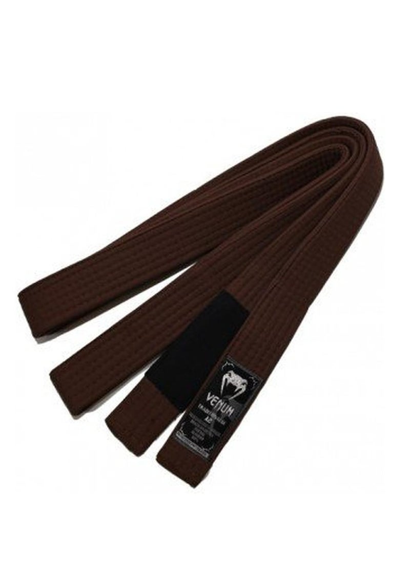 VENUM - Venum BJJ Belt - Brown | A3 Size | Premium Cotton | Reinforced Stitching for Durability | Official Brazilian Jiu-Jitsu Rank Belt - Image 1