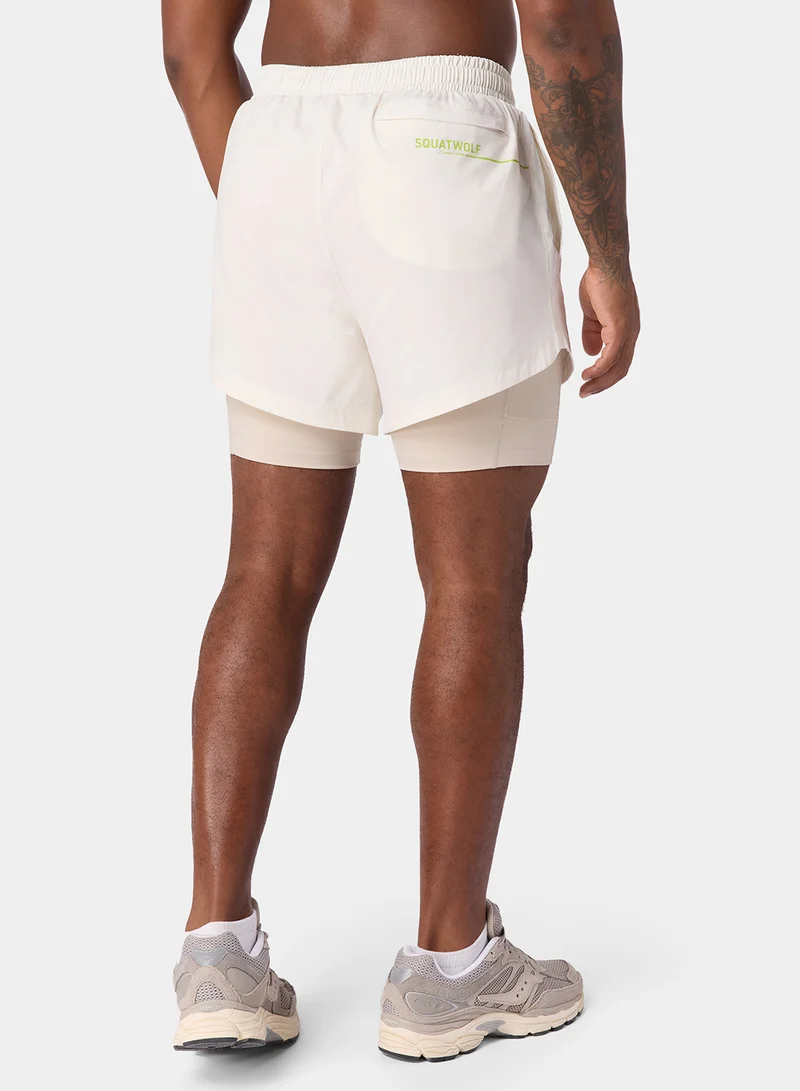 سكوات وولف 5" Performance 2In1 Shorts
