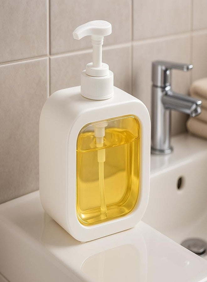 DDA MART™ Outdoor Living Liquid Soap Dispenser, 300ml, Multipurpose Refillable Plastic Pump for Hand Wash, Dish Wash, Shampoo, Kitchen, Bathroom, and Household Use Pack of 1 - Image 1