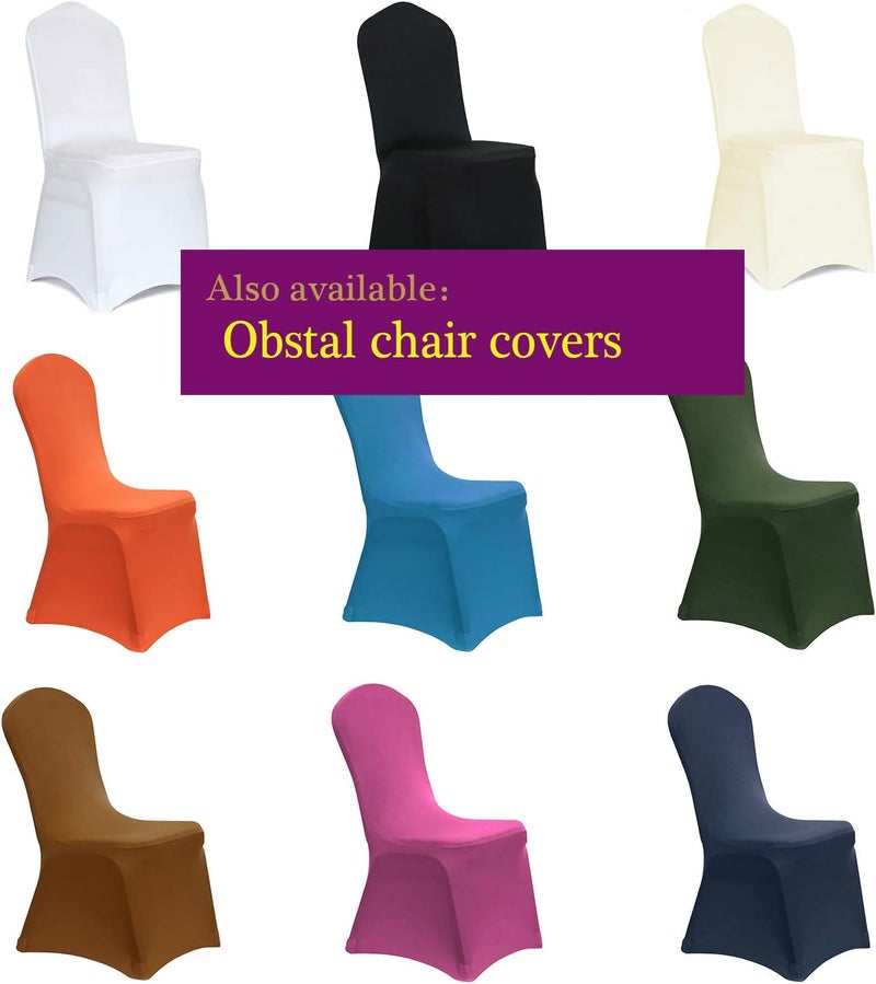 Obstal 10 PCS Spandex Stretch Chair Sashes Bows for Wedding Reception- Universal Elastic Chair Cover Bands with Buckle Slider for Banquet, Party, Hotel Event Decorations Light Pink Sashes - Image 5