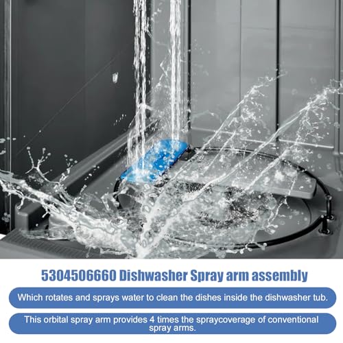 HLTIT Upgraded 5304506660 Dishwashers Lower Wash Arm Assembly for 5304496886, 5304496936, 5304506532, 5304507040,AP6038456, 154830302, 154830303, 4456369 - Image 5