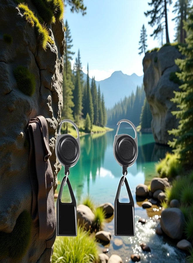 WLngtv 2 Pcs Retractable Lighter Clip Belt with Protective Cover, Lighter Clip,Retractable,Anti Lost Cover,Keychain Belt,Leash for Fishing Hiking,Protective Cover for Camping,Leash - Image 4