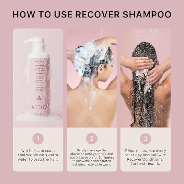 ACTIIV Recover Thickening Shampoo Treatment For Women | Supports the Appearance of Fuller, Healthier-Looking Hair, Supports Scalp Health, Plant-Based, Color-Safe, Vegan, All Hair Types - Image 4