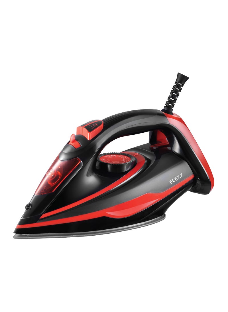 Flexy FLEXY STEAM IRON: 2000-2300W, ceramic soleplate, big soleplate, vertical steam, burst steam, self-clean, variable temperature, safety features, spray functions, 2-year warranty.  - Image 1