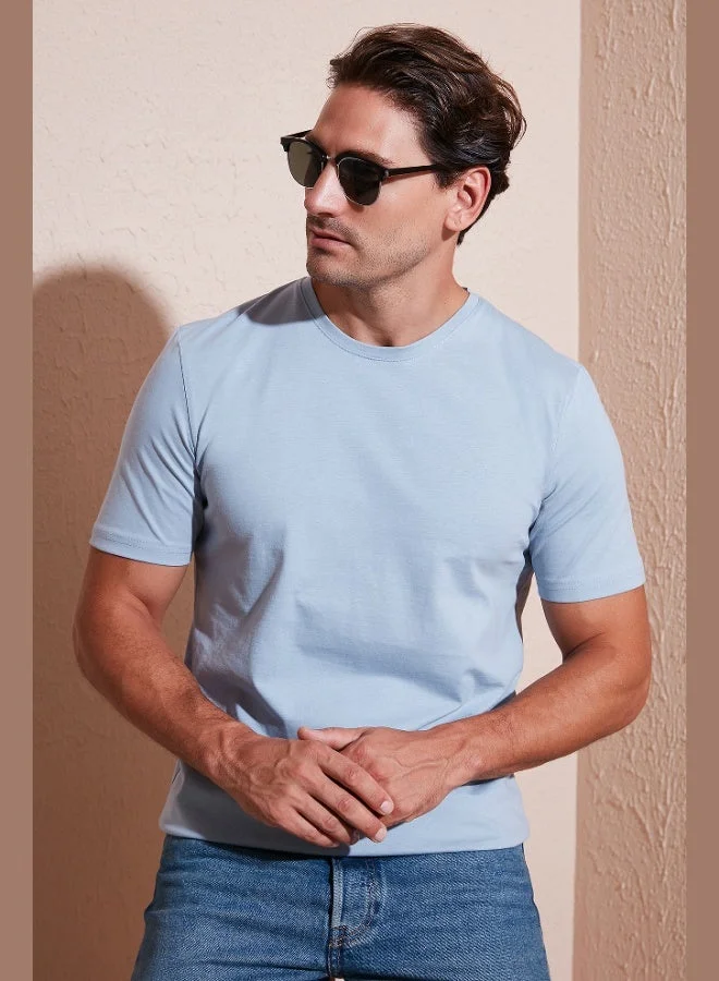 Buratti  Buratti Cotton Regular Fit Crew Neck T Shirt Men's T SHIRT 59020204 for Men | Best Price UAE