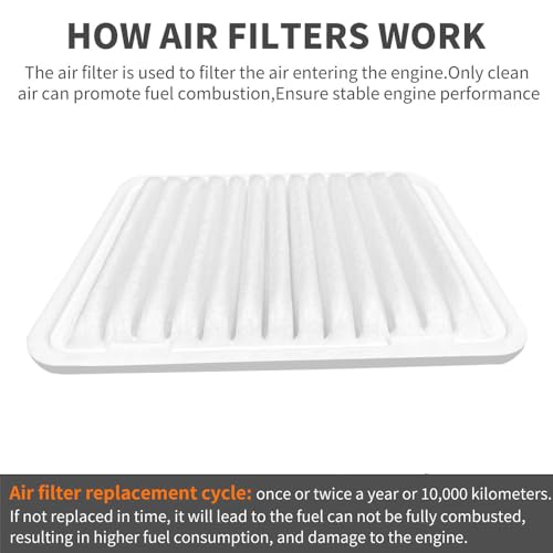 Myado Engine Air Filter CA10910 160997380 Engine Air Filter for Mitsubishi 2013-2017 Lancer, 2014-2020 Outlander, 2013-2025 Outlander Sport, 2013-2025 RVR, 2013-2015 ASX, 2007-2009 Grandis - Image 4