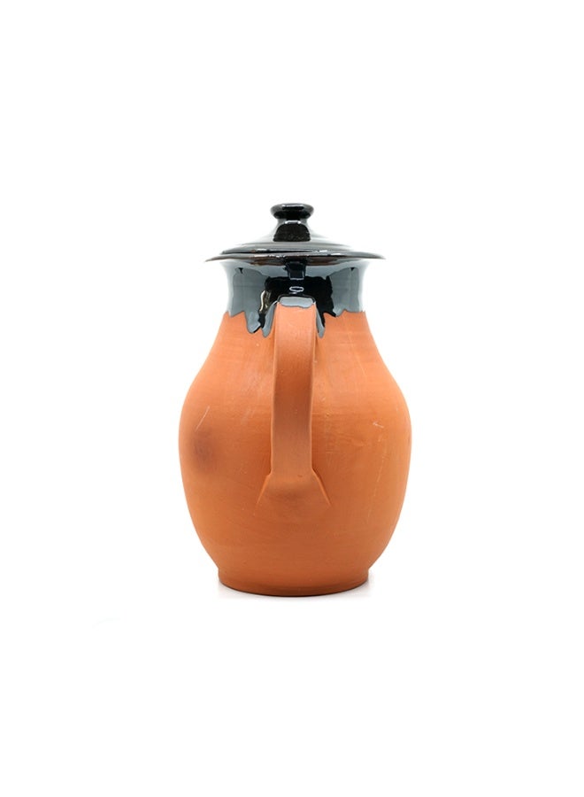 ARK Dirtique 1L Artisan Clay Pitcher – Half-Glazed Terracotta Jug, Stylish & Functional for Everyday Use. - Image 4