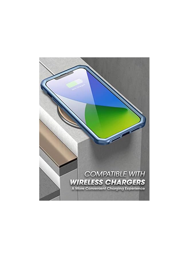 SupCase Unicorn Beetle EXO Pro Series Case for iPhone 12 / iPhone 12 Pro (2020 Release) 6.1 Inch, with Built-in Screen Protector Premium Hybrid Protective Clear Bumper Case (Aqua) - Image 5