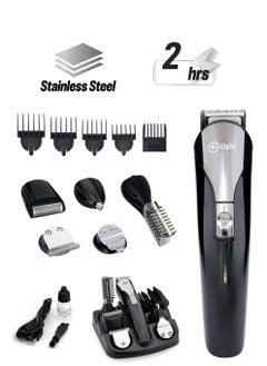 12 In 1 Rechargeable Grooming Kit Beard Trimmer Full Size Shaver Nose Body Design Trimmer Fast Charging Time 2 Hours Working Time 2 Hours USB Charge