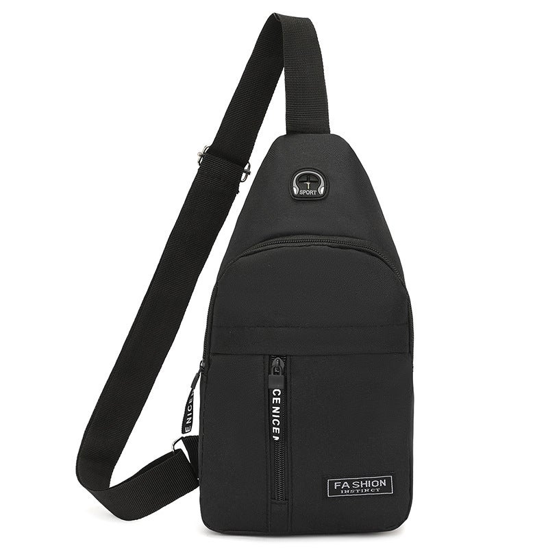 2024 Mens Multifunctional Sling Bag Lightweight Black 