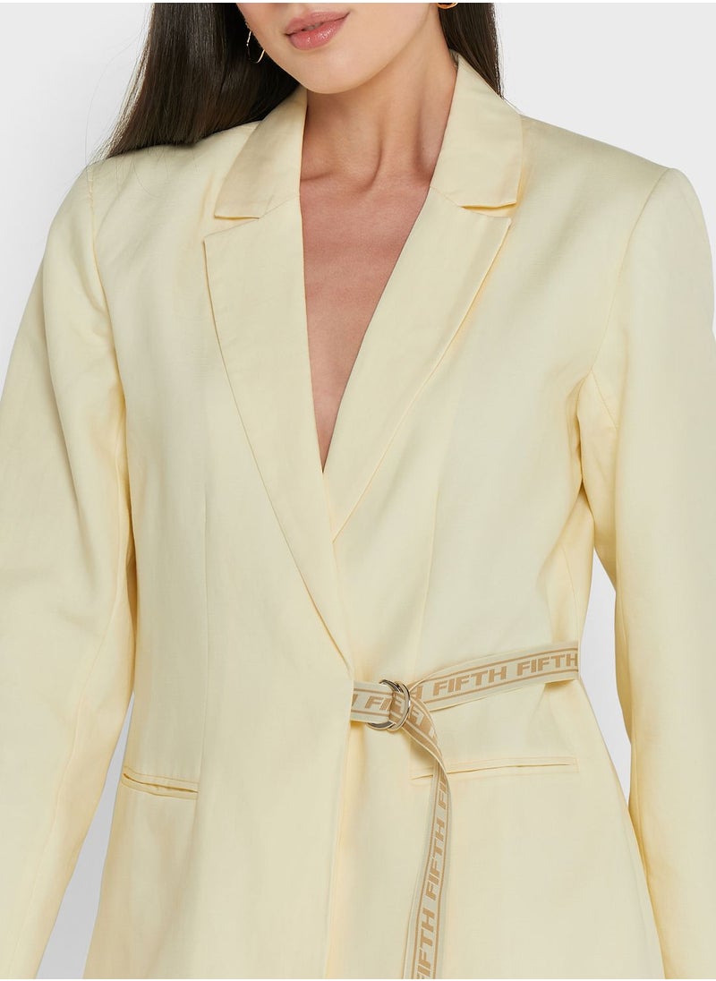 The Fifth - Tie Detail Blazer - Image 1