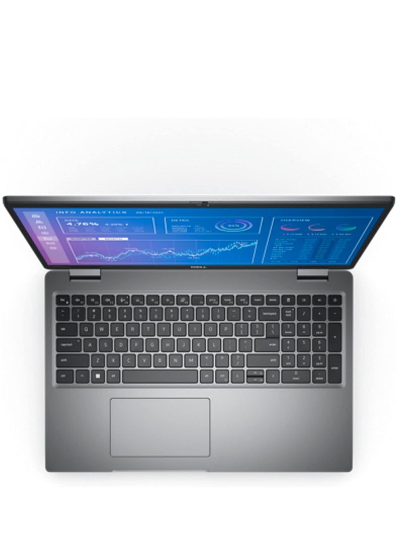 ديل Precision 3000 3571 Workstation Laptop (2022) With 15.6-Inch HD Display, Core i7 Processor/8GB RAM/512GB SSD/Nvidia T600 Graphics Card/Windows 11 Pro English/Arabic Black - Image 4