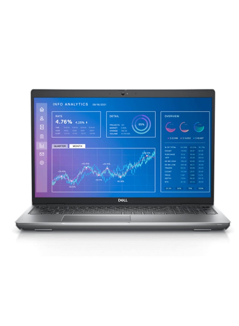 ديل Precision 3000 3571 Workstation Laptop (2022) With 15.6-Inch HD Display, Core i7 Processor/8GB RAM/512GB SSD/Nvidia T600 Graphics Card/Windows 11 Pro English/Arabic Black - Image 1