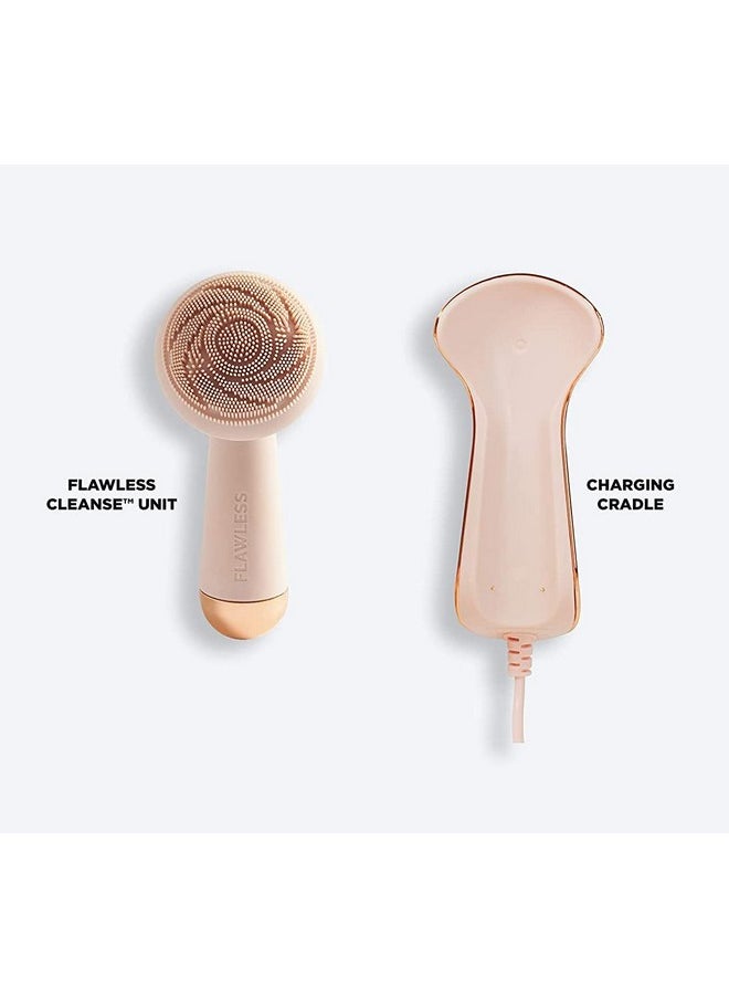 finishing touch Flawless Cleanse Silicone Face Scrubber And Cleanser, 1 Count 