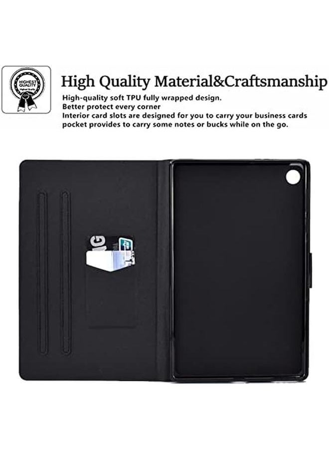 erorex - Samsung Galaxy Tab A9 Plus 11 Inch 2023 Sm X210 X215 X216 Case Folio Flip Wallet Cover Book Case With Standfunction Card Slot With Pattern For Samsung Tab A9 Plus Tablet - Image 1