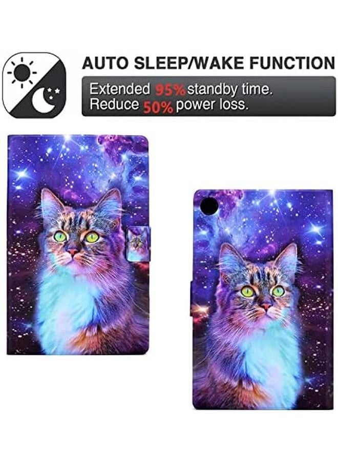 erorex - Samsung Galaxy Tab A9 Plus 11 Inch 2023 Sm X210 X215 X216 Case Folio Flip Wallet Cover Book Case With Standfunction Card Slot With Pattern For Samsung Tab A9 Plus Tablet - Image 1