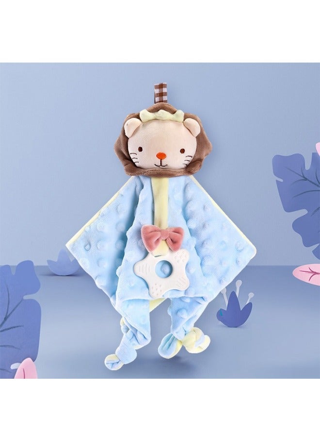 Ambulance Towel Baby Entrance Comfort Doll 0-1 Years Old Sleep Plush Hand Toys Wholesale-Color:Blue Bear Doll-Specifications:32cm - Image 3