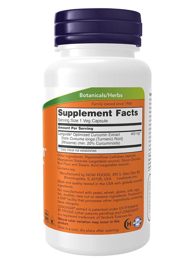 now Curcubrain Cognitive Support 50 Vegetarian Supplement By Royalista Ron 400 Mg - Image 2