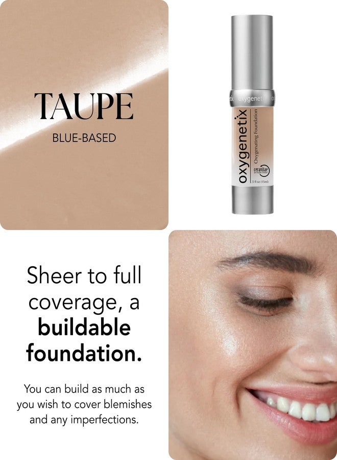 Oxygenetix Oxygenating Foundation - Taupe | Breathable Makeup for Face | Buildable Coverage with Weightless Feel | Longwear Foundation for Women | Safe for Sensitive or Laser-Treated Skin - Image 4