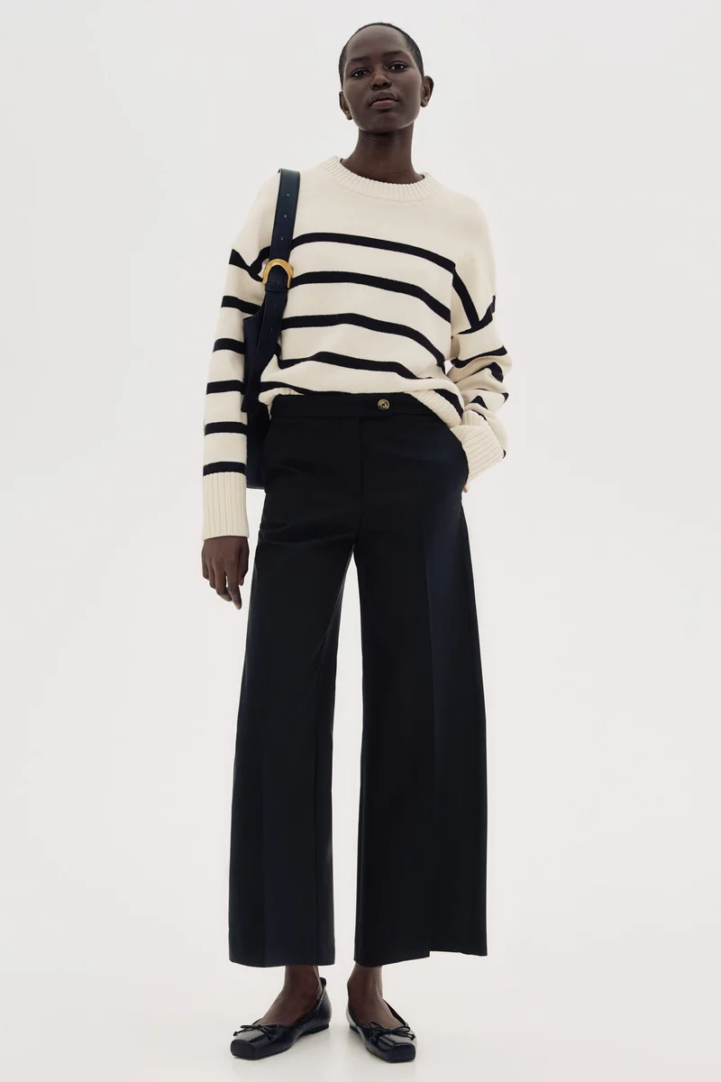 H&M Wide tailored trousers