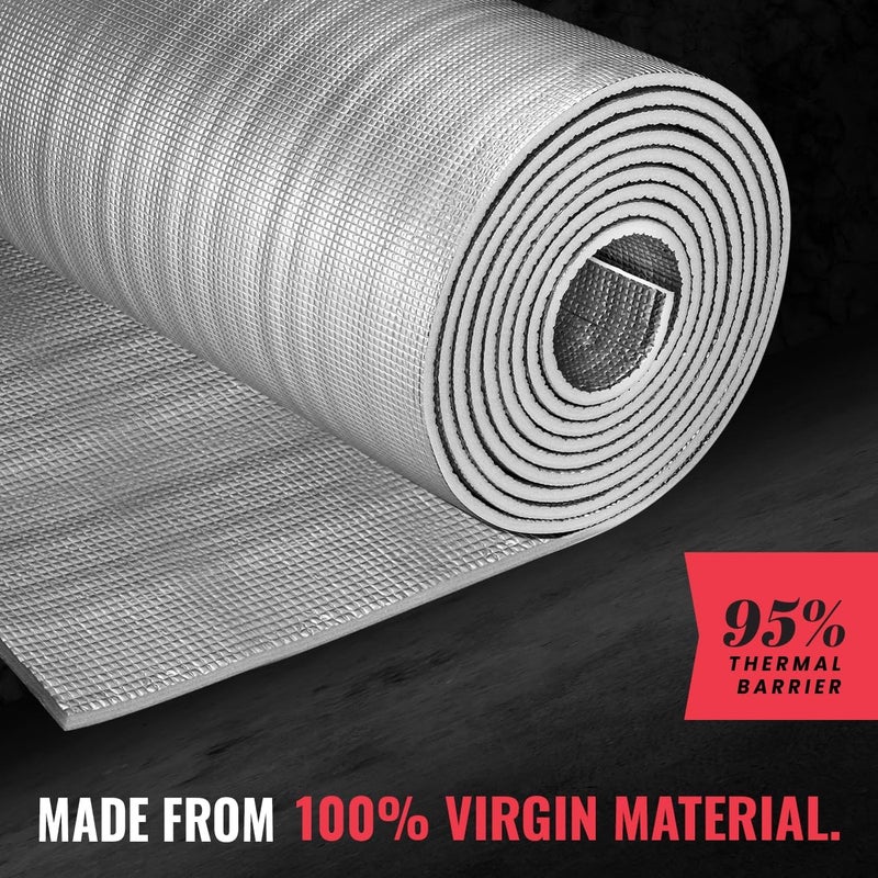 SEALTECH Ultra Heavy Duty 10mm Reflective Insulation Roll - Premium Foam Core Radiant Barrier for Energy Conservation -Commercial Grade Soundproofing Thermal Shield for Indoor and Outdoor (16" X 10') - Image 2