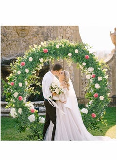 Y&D 2 Pack Faux Eucalyptus Garland 6Ft/Pack Artificial Vines Greenery UV Protected Indoor Outdoor for Wedding Table Runner Doorways Decoration  - Image 5
