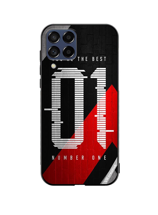 VR CREATIVE Protective Case Cover For Samsung Galaxy M33 Number One Design Multicolour - Image 1