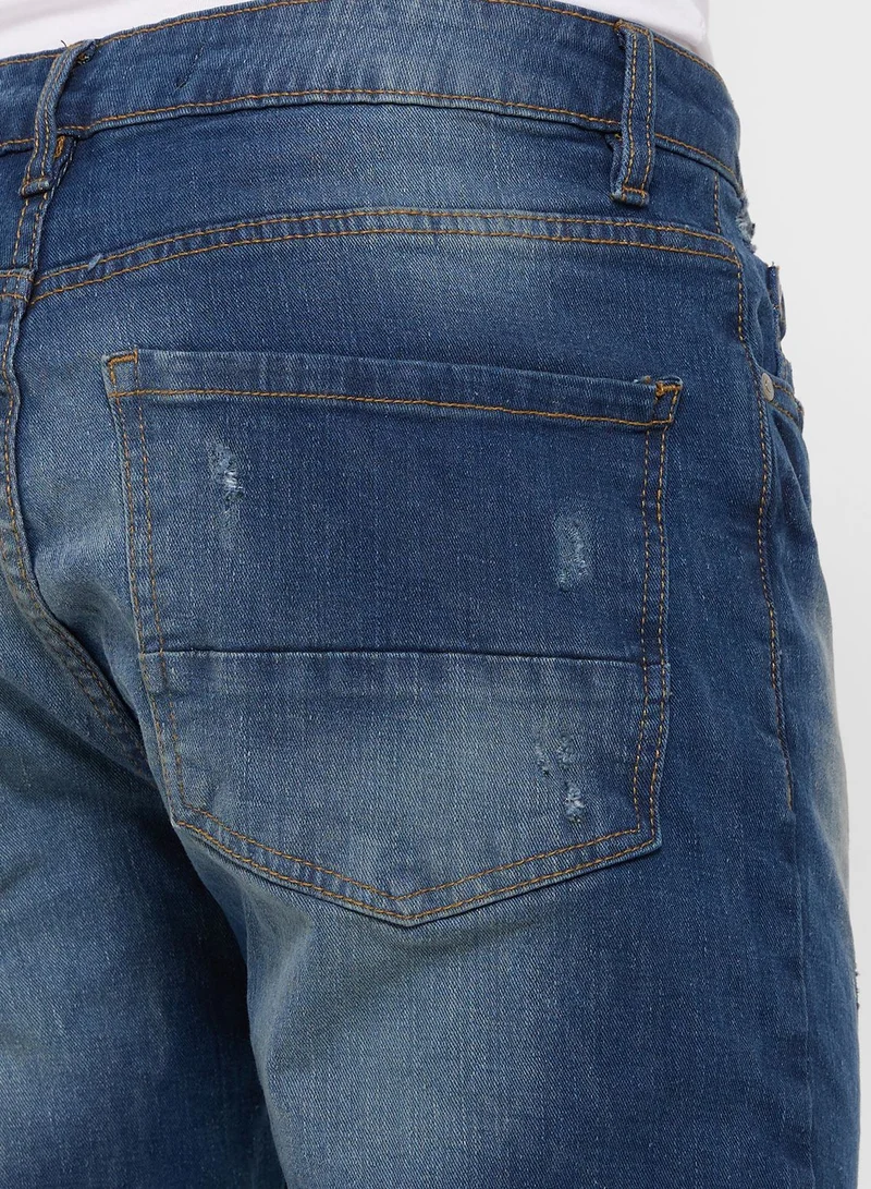 BRAVE SOUL Bravesoul  Blue Denim Skinny Fit Jeans