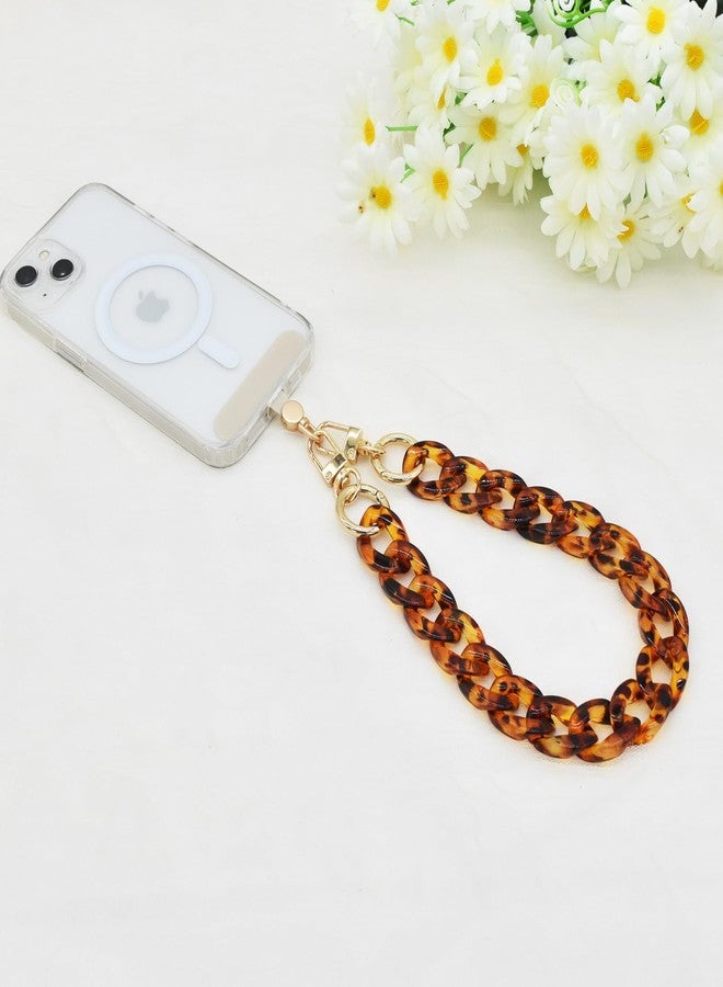 Havique Purse Chain Strap Bag Chain for Handbags Replacement Shoulder Straps Purse Handles Extender Charms, Acrylic Leopard Print 16" - Image 5