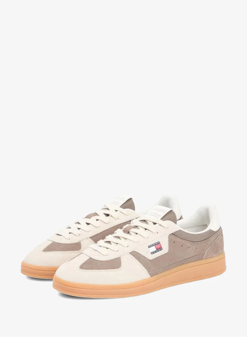 TOMMY JEANS Newsprint Wich Edge Suede Low Top Lace Up Sneakers for Men | Best Price UAE