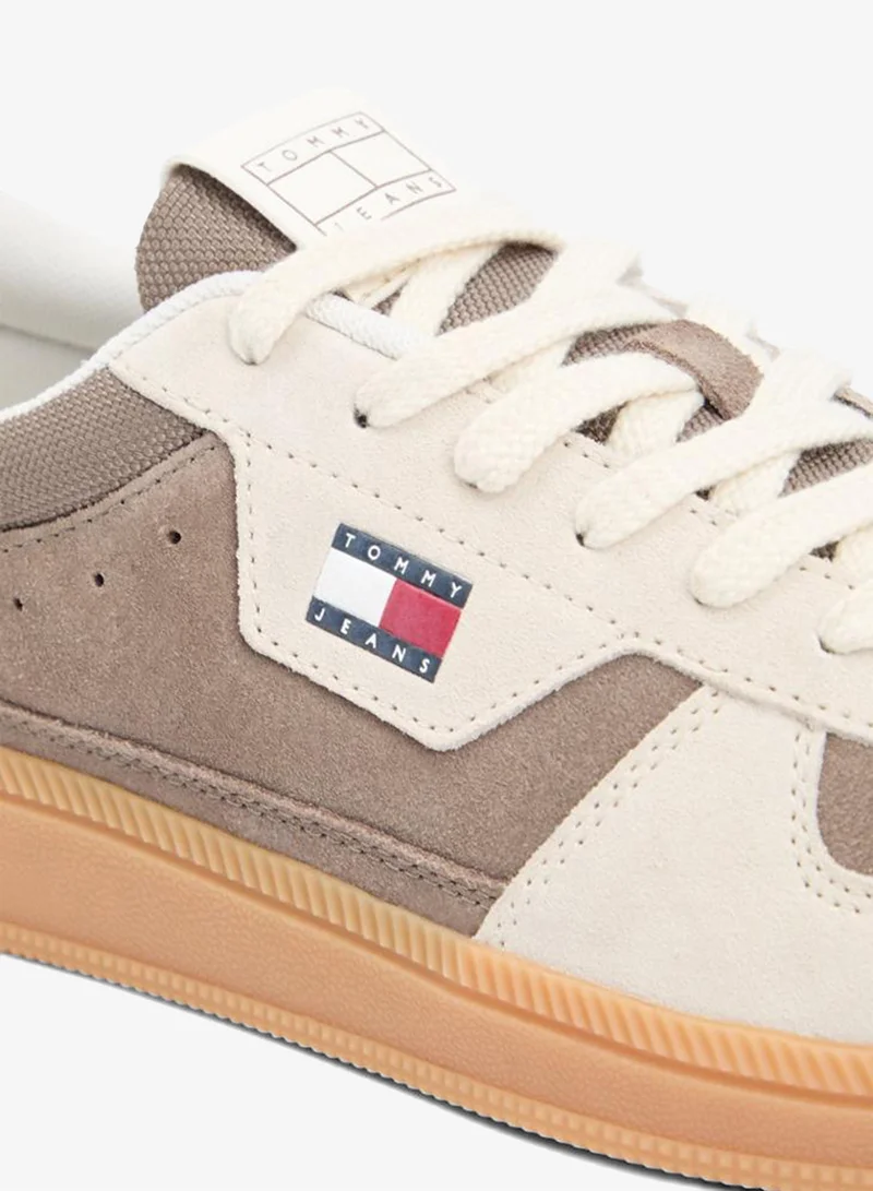 TOMMY JEANS Newsprint Wich Edge Suede Low Top Lace Up Sneakers for Men | Best Price UAE