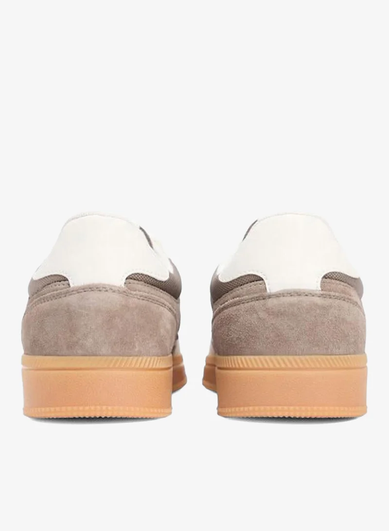 Tommy Jeans Newsprint The Greenwich Suede Sneakers for Men | Best Price UAE