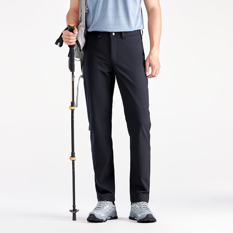 Lulu Big Brand Flat For Business Commuter Men'S Casual Pants Breathable Straight Outdoor All-Match Long Pants For Men - Image 1