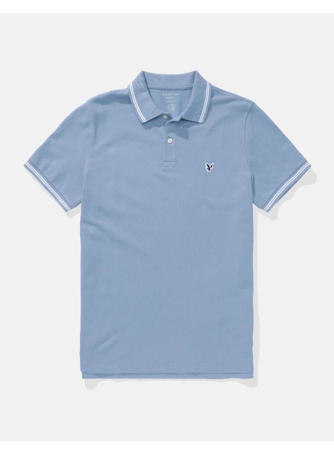 American Eagle AE Slim Fit Pique Polo Shirt - Image 3
