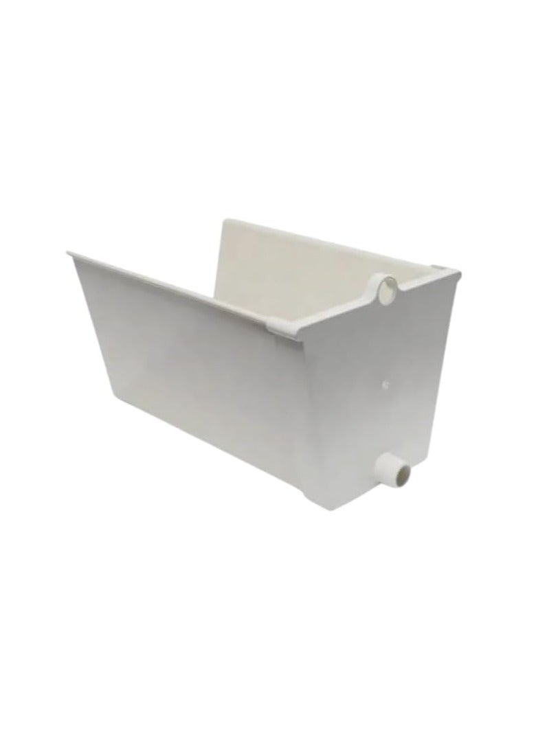 ماركة غير محددة صينية مجرى متموجة مائية مع غطاء نهائي وثقب تصريف، صينية UPVC مقاومة للأشعة فوق البنفسجية بطول 3 أمتار ومناسبة للأغذية للفراولة والطماطم والخيار والخضروات المثمرة، خليط زراعة من جوز الهند والبيرلايت  - Image 1