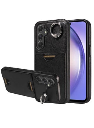 Case Cover For Samsung Galaxy A54 5G Calf Texture Card Slot Ring Holder Phone Case(Black) - pzsku/Z1D97E667D2FFE17D12A8Z/45/1753898744/e9834cbf-fdb8-4177-9795-da953bce9b90