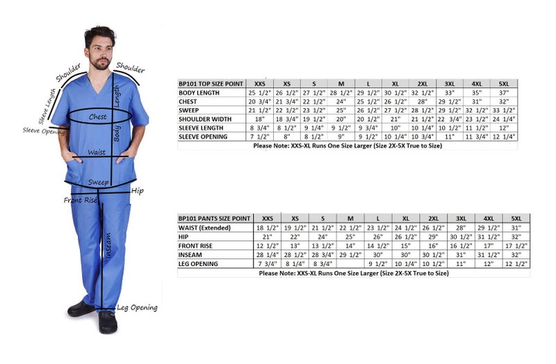 Natural Uniforms Comfortable Fit Men's Workwear Uniform 8 Pocket Top and Pant Set XL Dark Royal Blue - Image 2