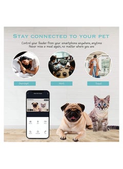 SYOSI 6L Automatic Feeder for Cats and Dogs, Wi-Fi Smart Pet Feeder Voice Recorder Pet Feeder Portion Control Cat Feeder App-Controlled Feeder Scheduled Pet Feeder Smart Feeder Up to 15 Meals per Day  - Image 3