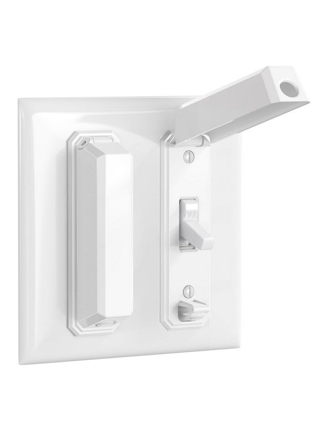CLYMENE Light Switch Cover Guard, Child Proof Wall Switch Cover Keeps Your Lights or Switches from Getting Accidentally Turned ON or Off, Toggle Style (White, 2 Pack) - Image 1