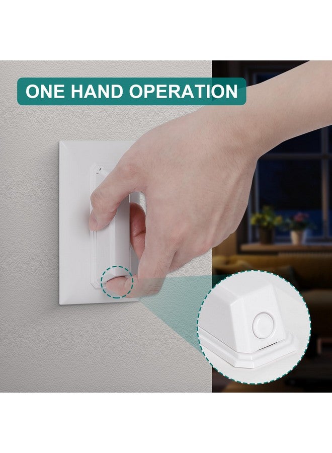 CLYMENE Light Switch Cover Guard, Child Proof Wall Switch Cover Keeps Your Lights or Switches from Getting Accidentally Turned ON or Off, Toggle Style (White, 2 Pack) - Image 4