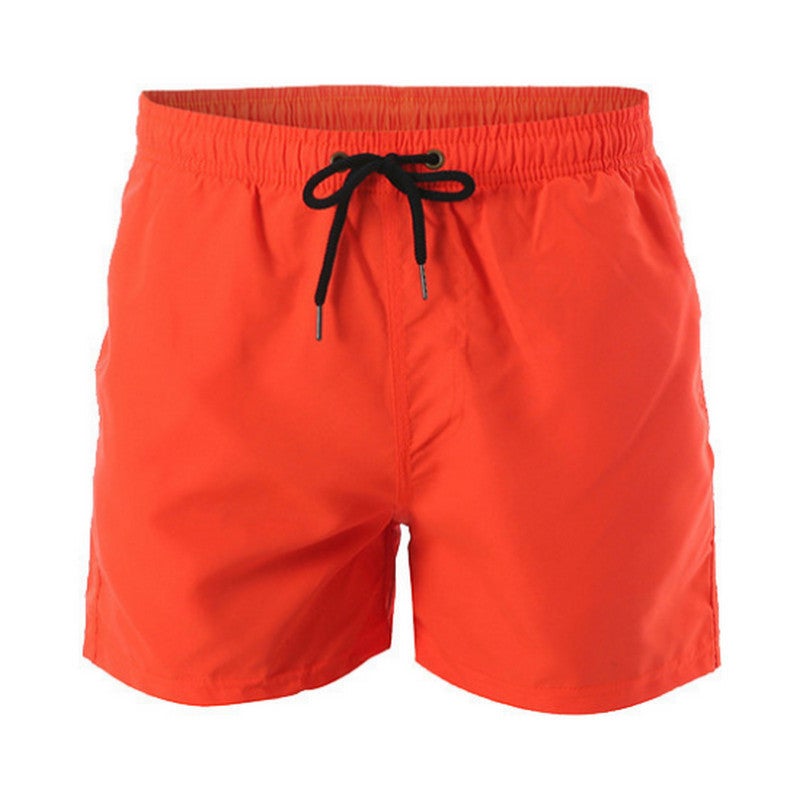 Solid Color Men'S Beach Pants, Sports Casual Shorts With Inner Mesh, Quarter Pants, Swimming Trunks, Fashionable Shorts For Men And Women - Image 5