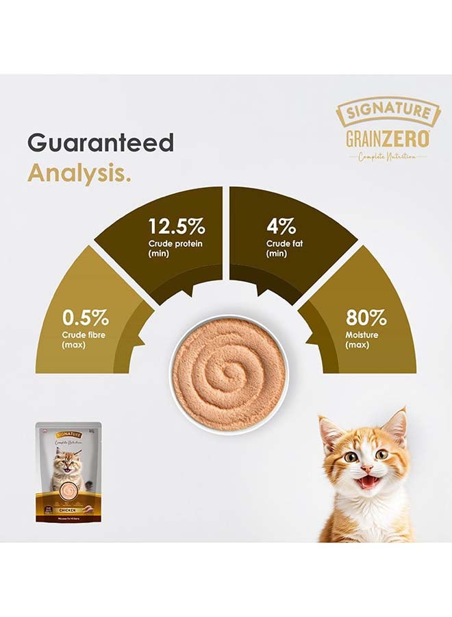 Grain Zero Signature Grain zero  Kitten Chicken Wet Gravy, 6 x 80g (480g) - Image 5