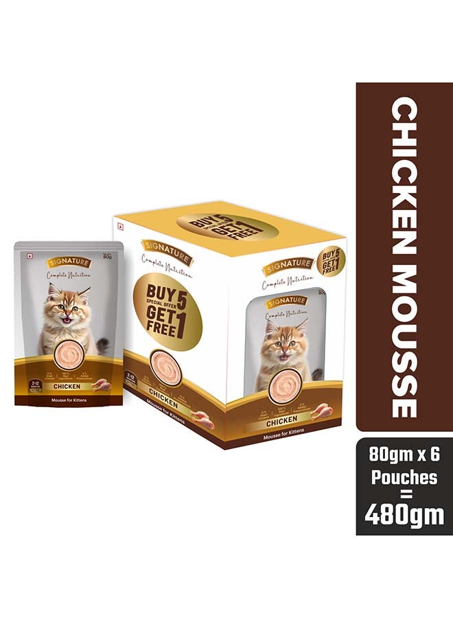 Grain Zero Signature Grain zero  Kitten Chicken Wet Gravy, 6 x 80g (480g) - Image 1